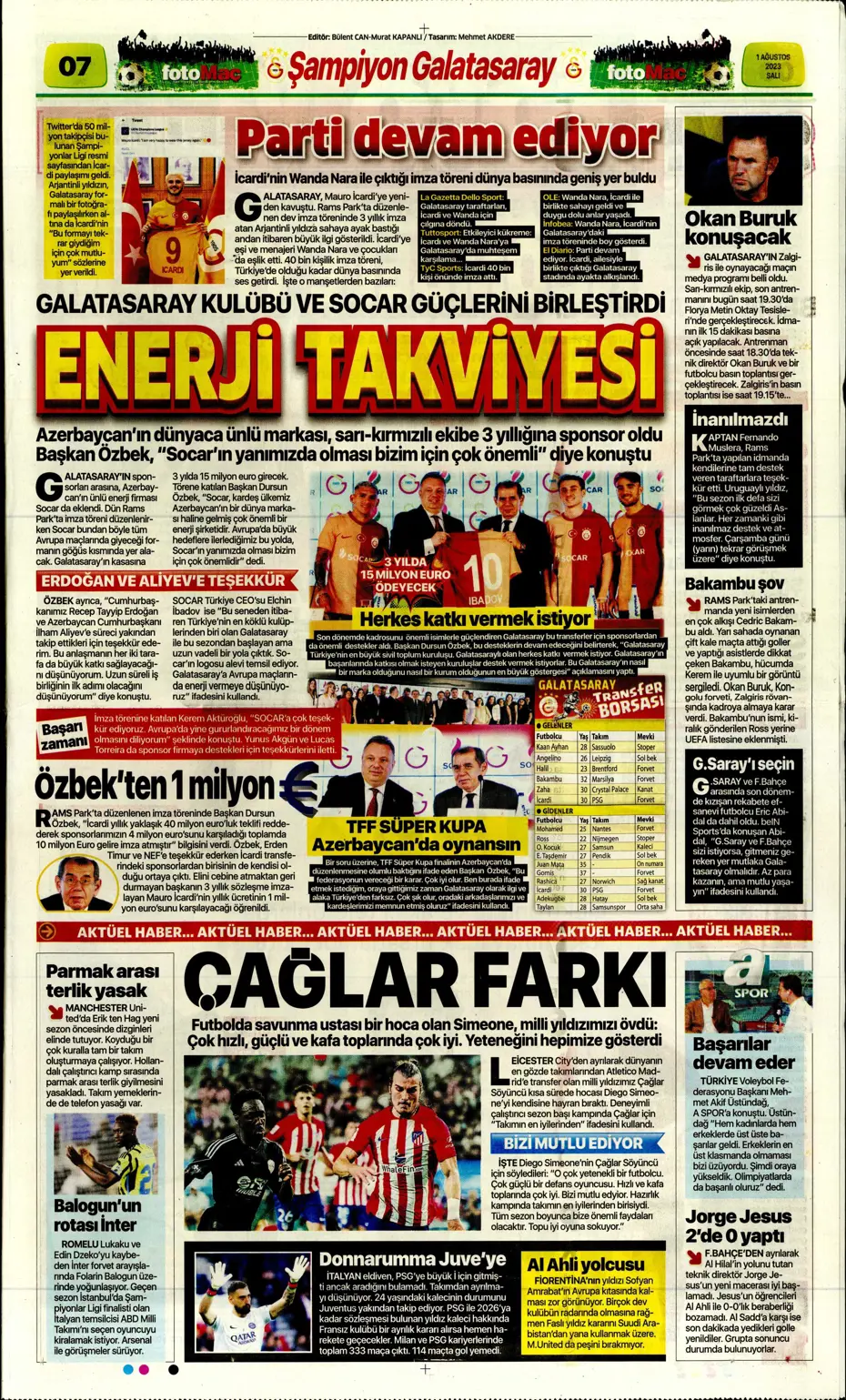 "Nelsson'un yerine Sergio Ramos" | Sporun Manşetleri - 15 "Nelsson'un yerine Sergio Ramos" | Sporun Manşetleri - 15