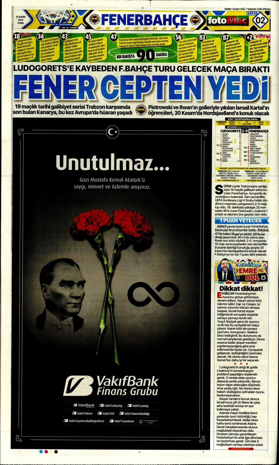 "Antonio Nobre'den skandal cevap" | Sporun manşetleri (10 Kasım 2023) - 13