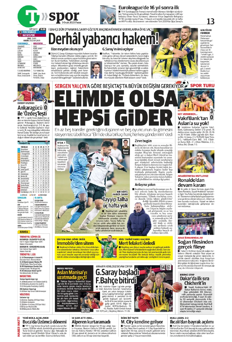 "31 milyon euroluk stoper Fenerbahçe'ye" | Sporun manşetleri - 27