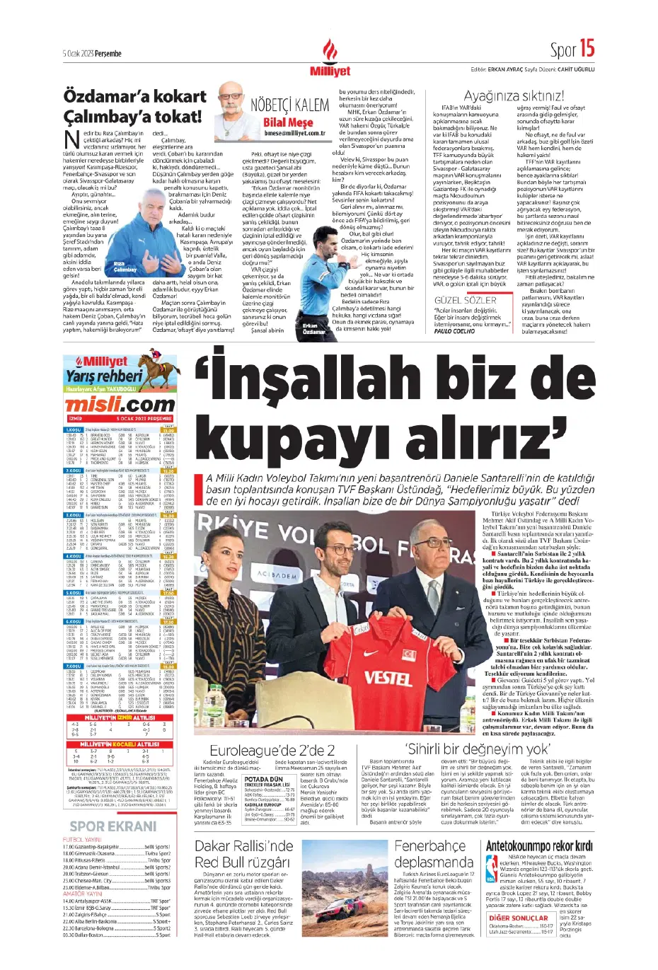 Sporun Manşetleri (5 Ocak 2023) - 18