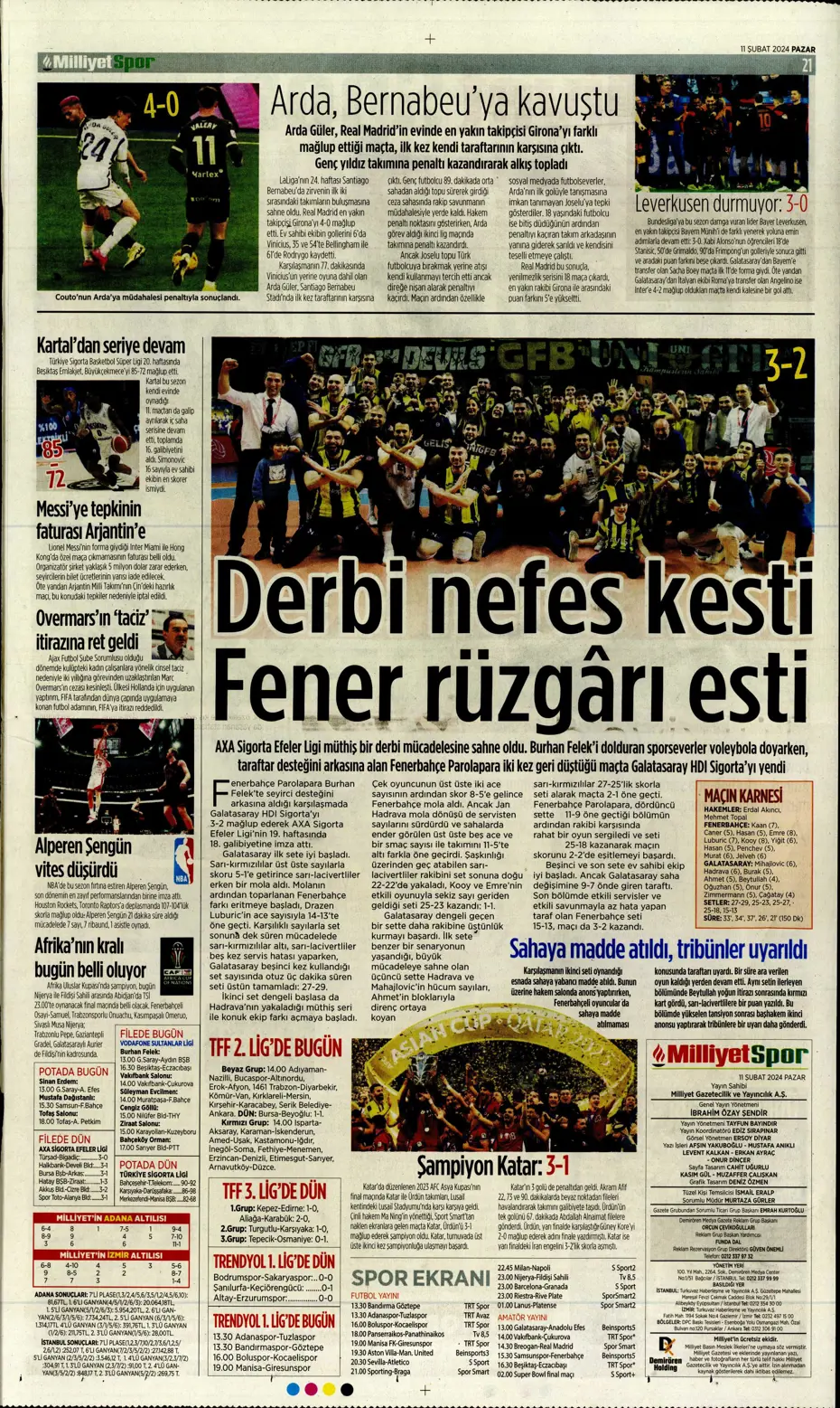 "30 saniyesi 7 milyon dolar" | Sporun manşetleri (11 Şubat 2024) - 27