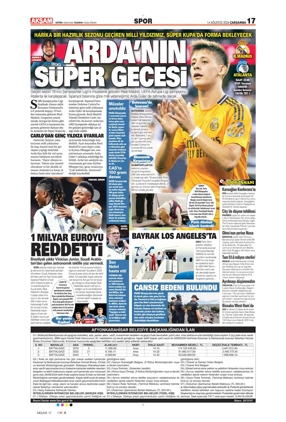 "Yüzde bin şanssızlık" | Sporun manşetleri - 5