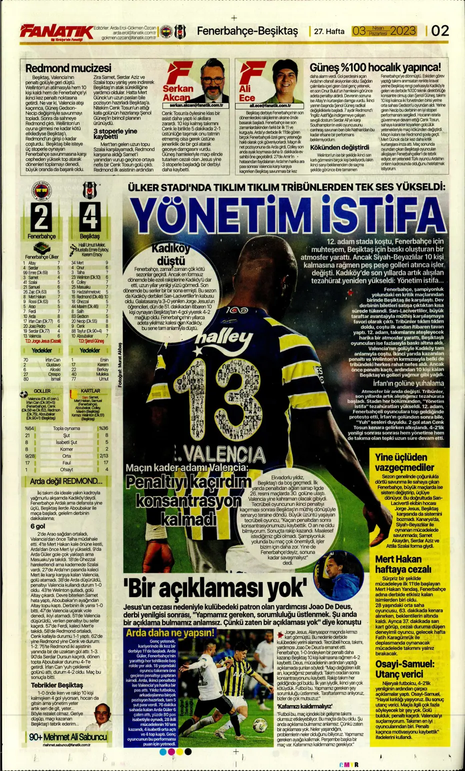 "10 parmak tarih yazdılar" - Sporun manşetleri (3 Nisan 2023) - 5