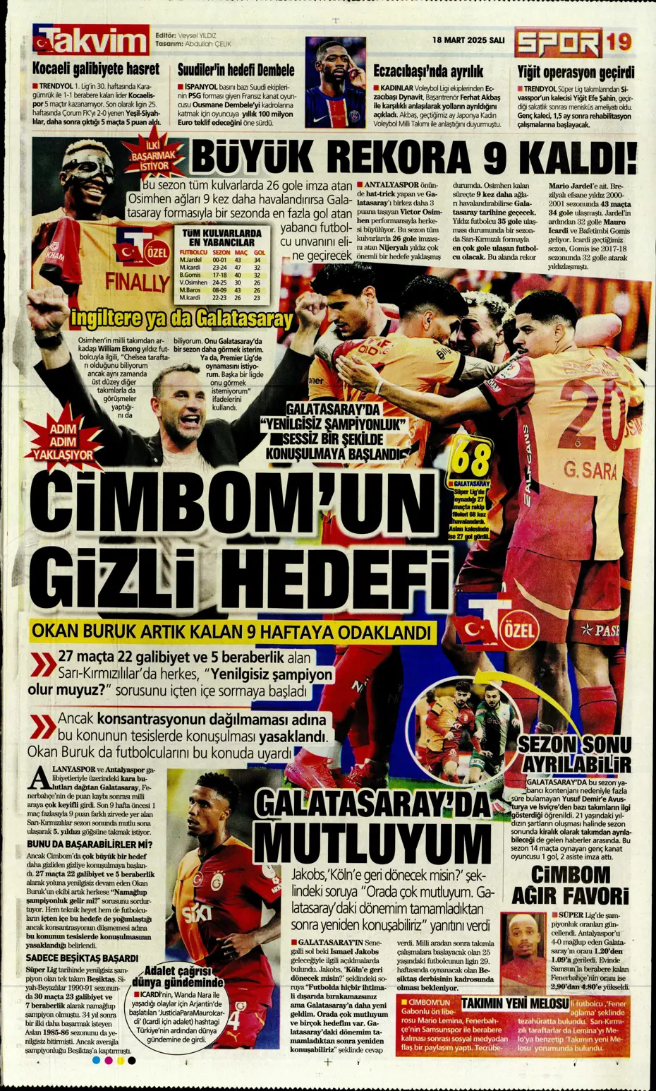 "Sane bombası" | Sporun manşetleri - 30