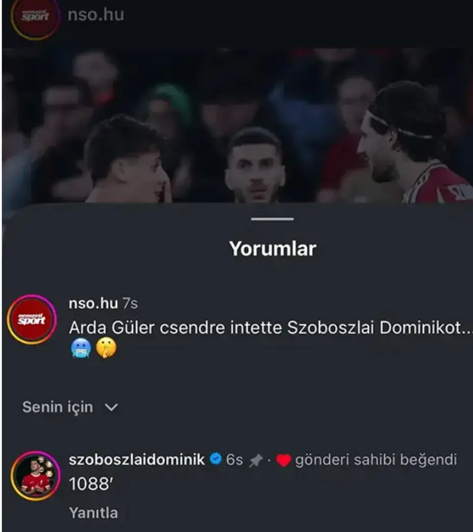Szoboszlai'den çirkin paylaşım: Sahada cevap veremediği Arda Güler'e sosyal medyada salladı - 5 Szoboszlai'den çirkin paylaşım: Sahada cevap veremediği Arda Güler'e sosyal medyada salladı - 5