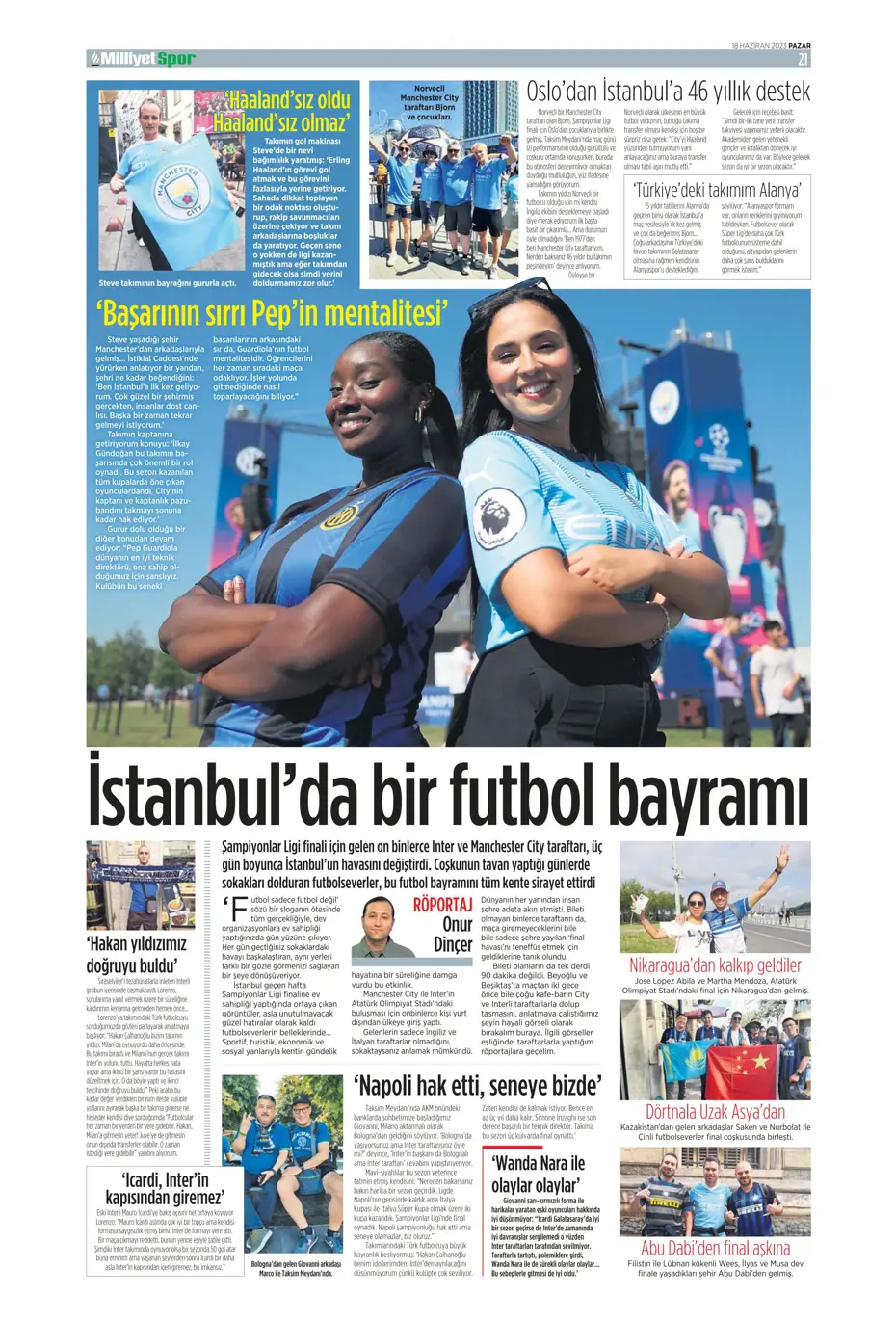 "Dzeko bavulları topluyor" Sporun manşetleri (18 Haziran 2023) - 16