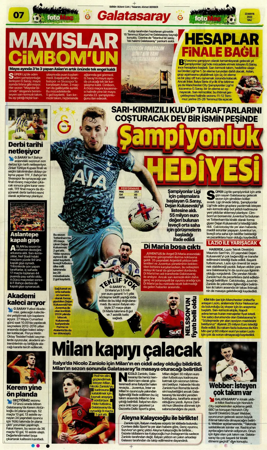 "Aslan'dan Devler Ligi hamlesi" | Sporun Manşetleri - 13 "Aslan'dan Devler Ligi hamlesi" | Sporun Manşetleri - 13