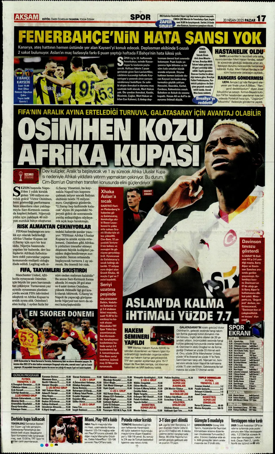 "Oğuz Aydın için geldiler" | Sporun manşetleri - 6