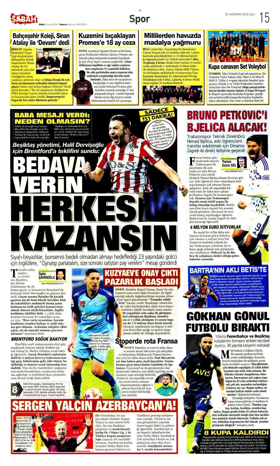 "Bekle bizi Almanya" | Sporun Manşetleri - 19
