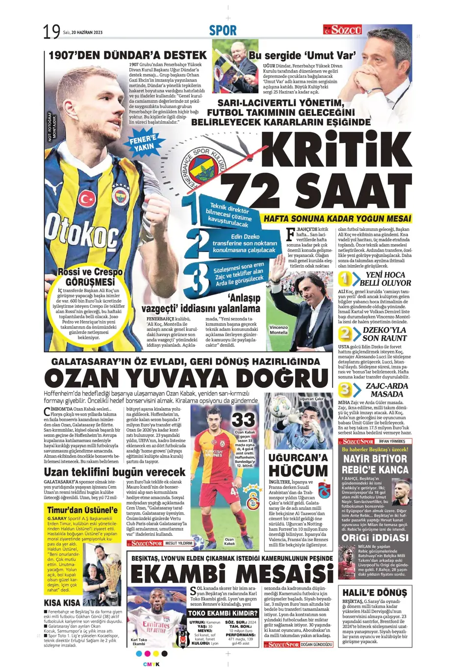 "Bekle bizi Almanya" | Sporun Manşetleri - 23