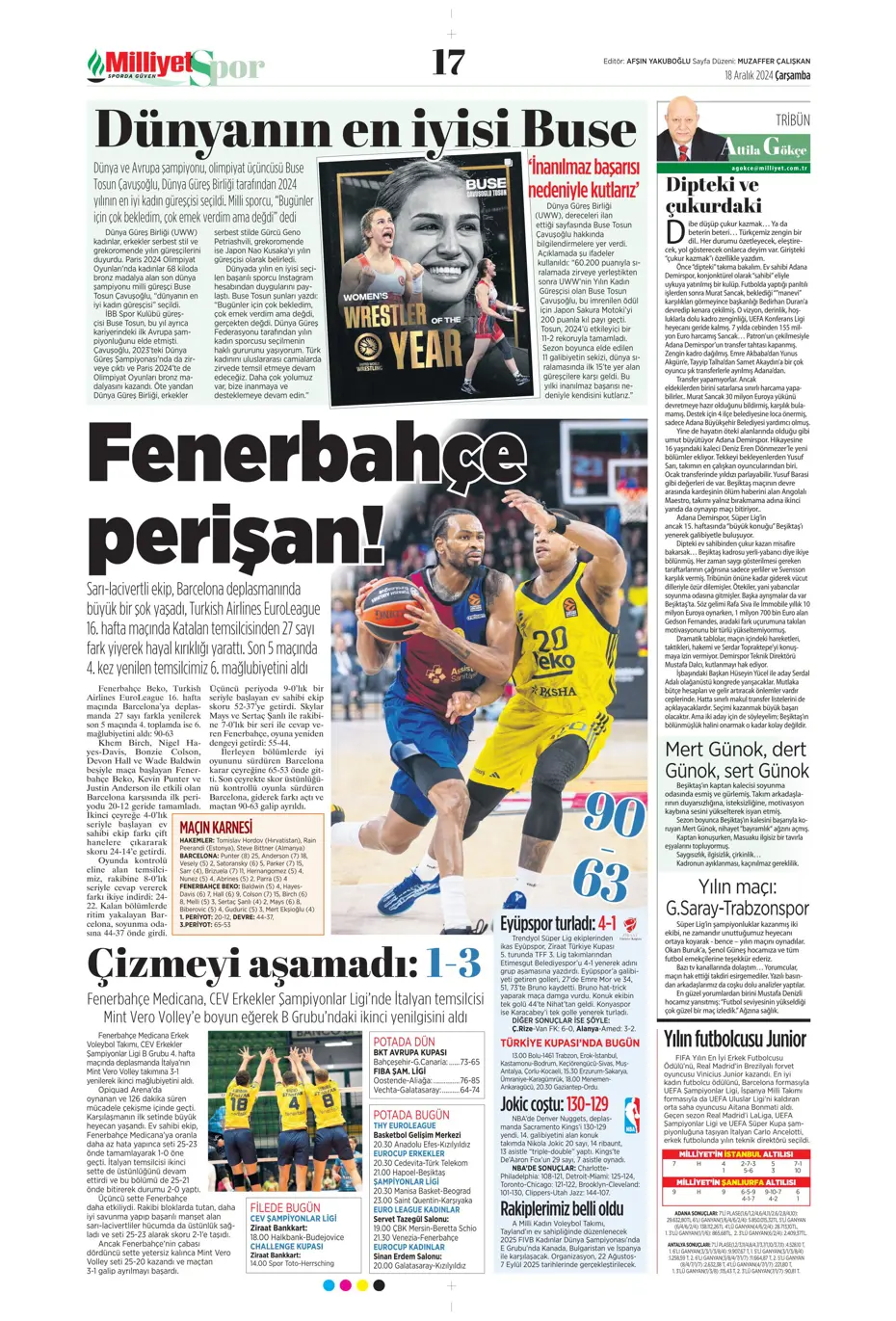"Aslan Dybala'yı getiriyor" | Sporun manşetleri - 18