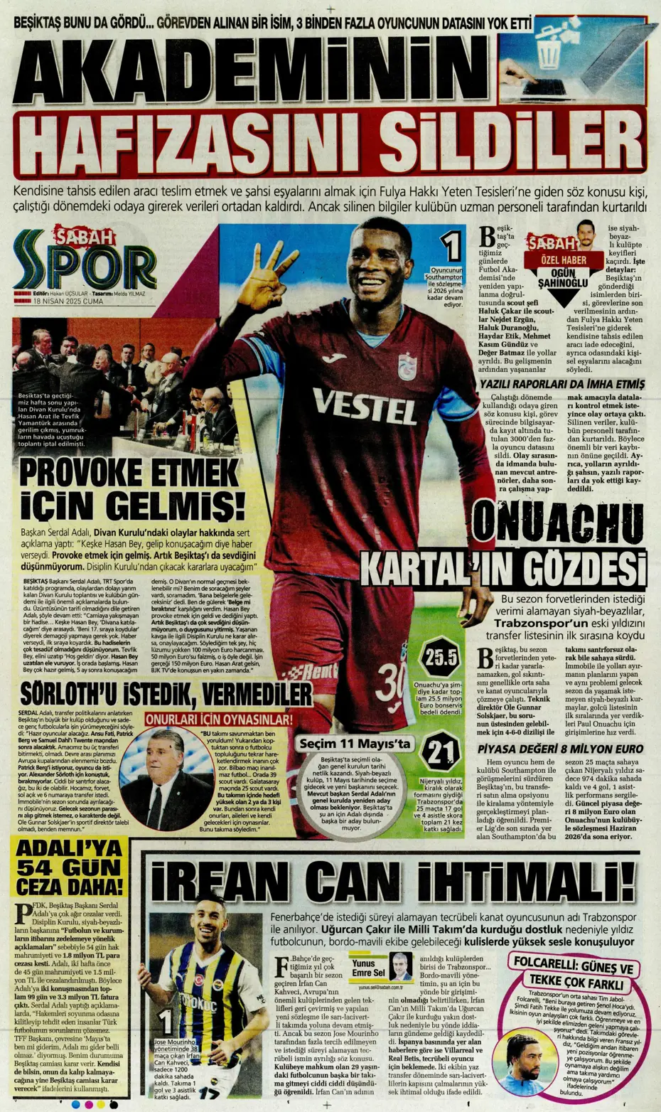 "Fenerbahçe'de sol artık Diouf'un" | Sporun manşetleri - 24