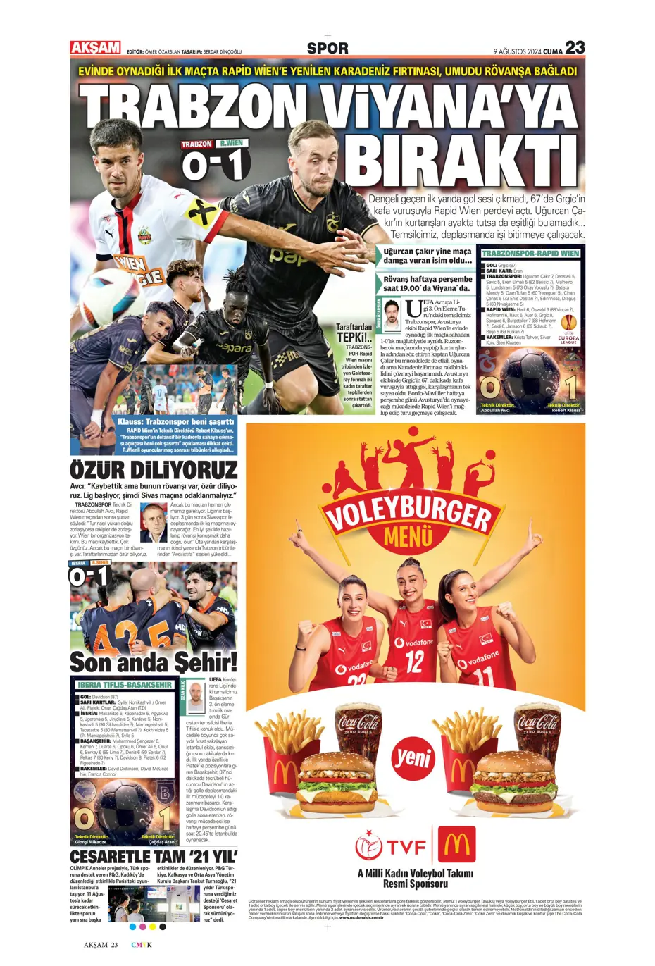 "Sahne şampiyonun" | Sporun manşetleri (9 Ağustos 2024) - 2