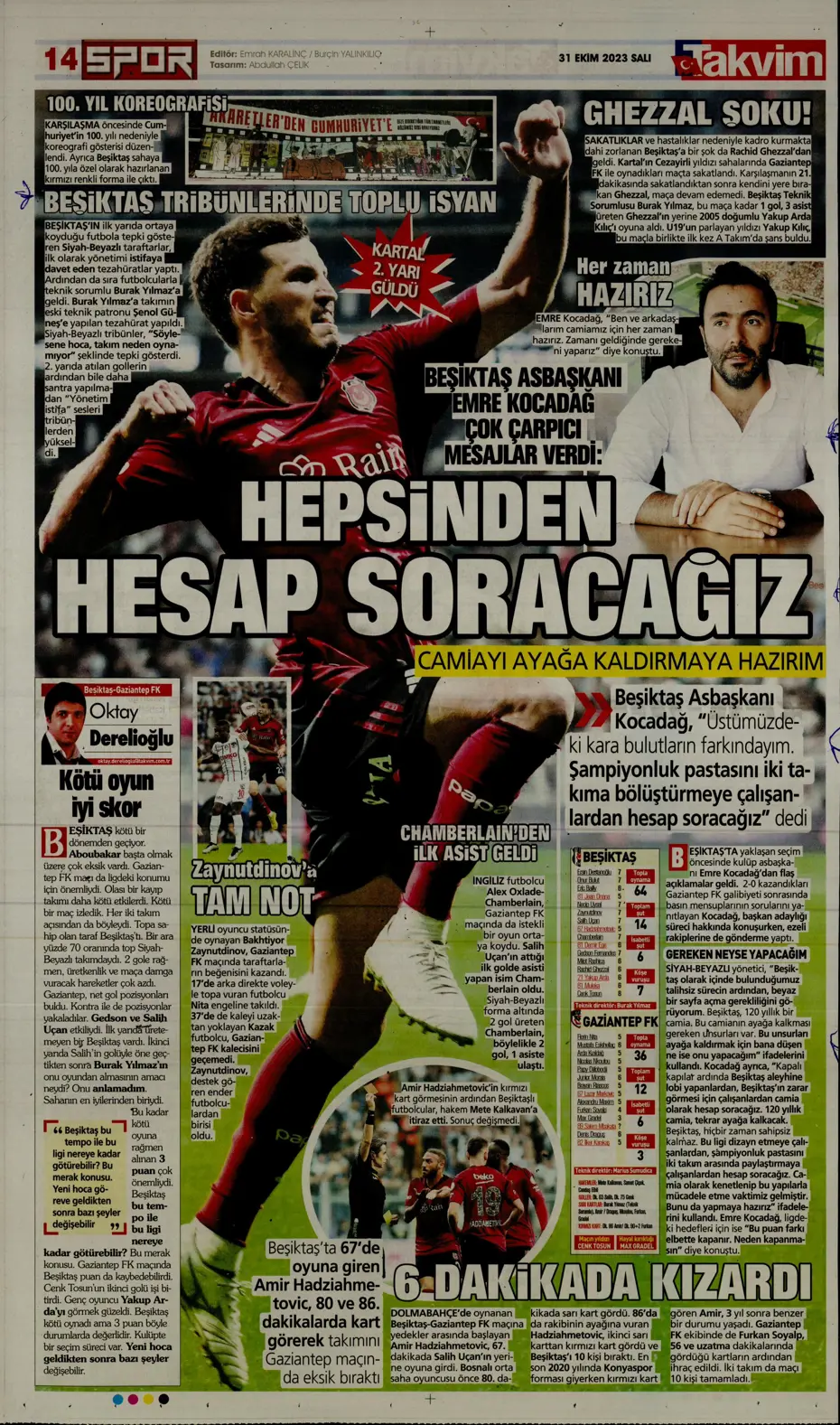 "Ne Bayern ne Barça en büyük Kanarya" | Sporun manşetleri (31 Ekim 2023) - 32