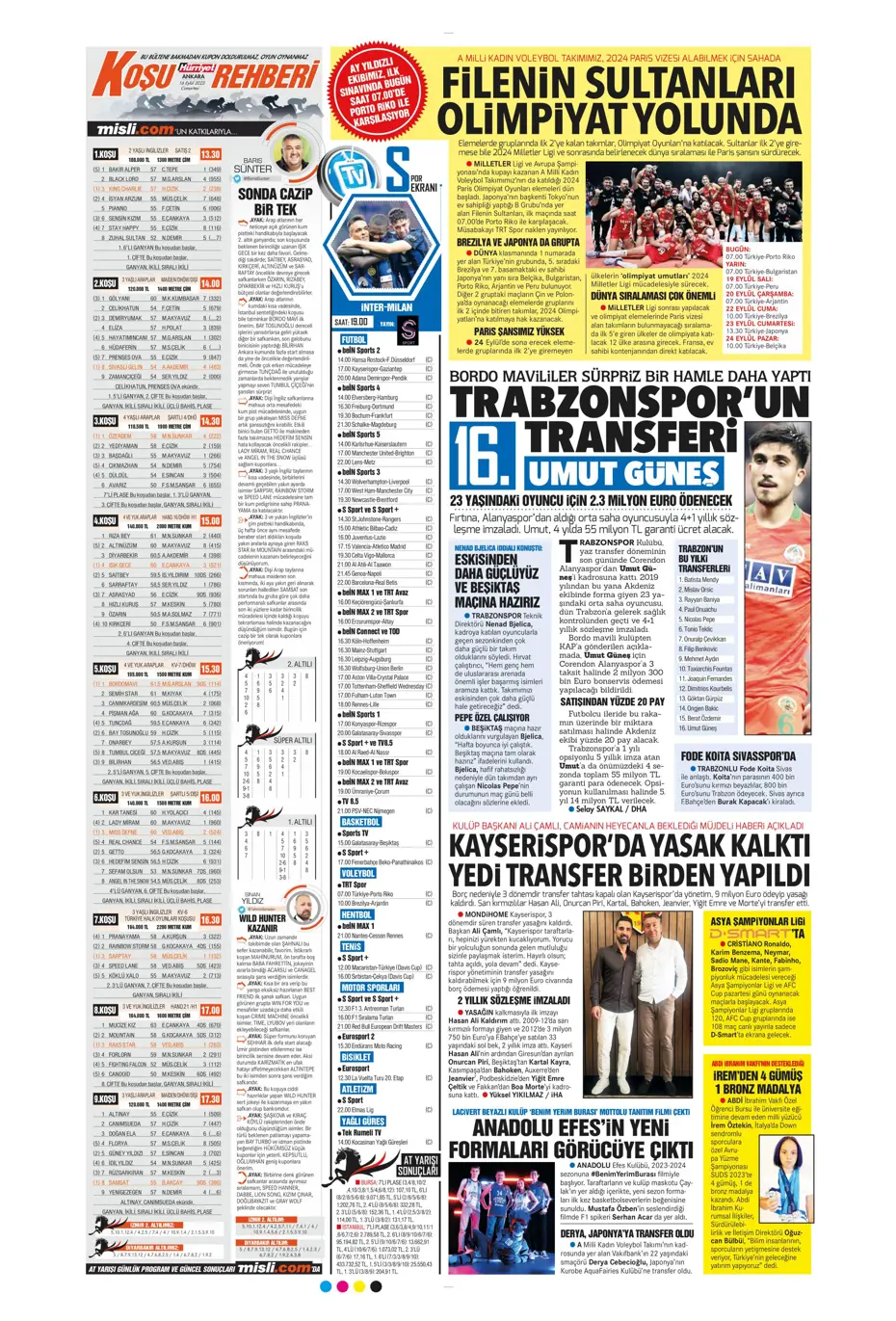 "Süper Lig'de transfer rekoru" | Sporun Manşetleri - 18