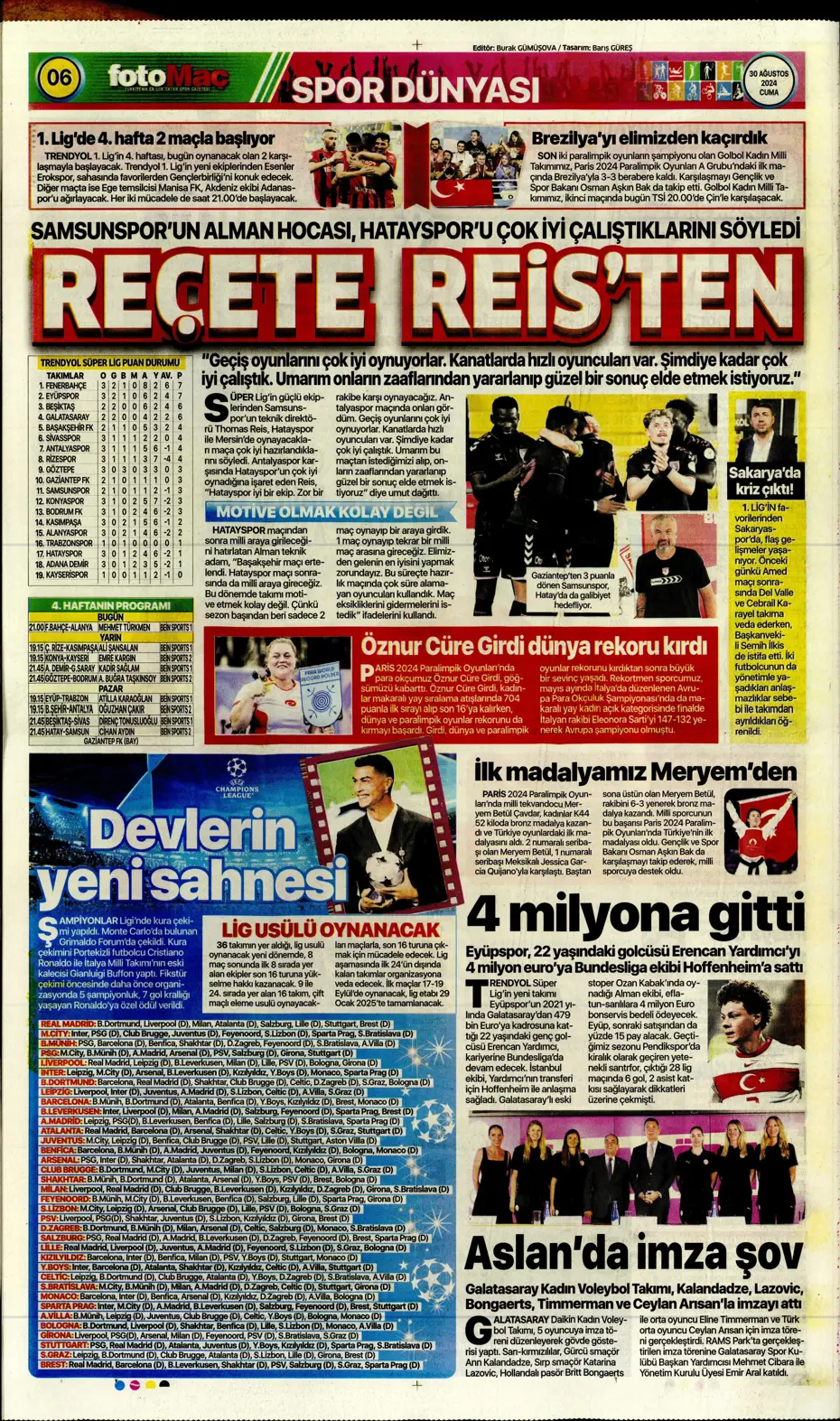 "Galatasaray yönetiminden flaş karar" | Sporun manşetleri (30 Ağustos 2024) - 16 "Galatasaray yönetiminden flaş karar" | Sporun manşetleri (30 Ağustos 2024) - 16