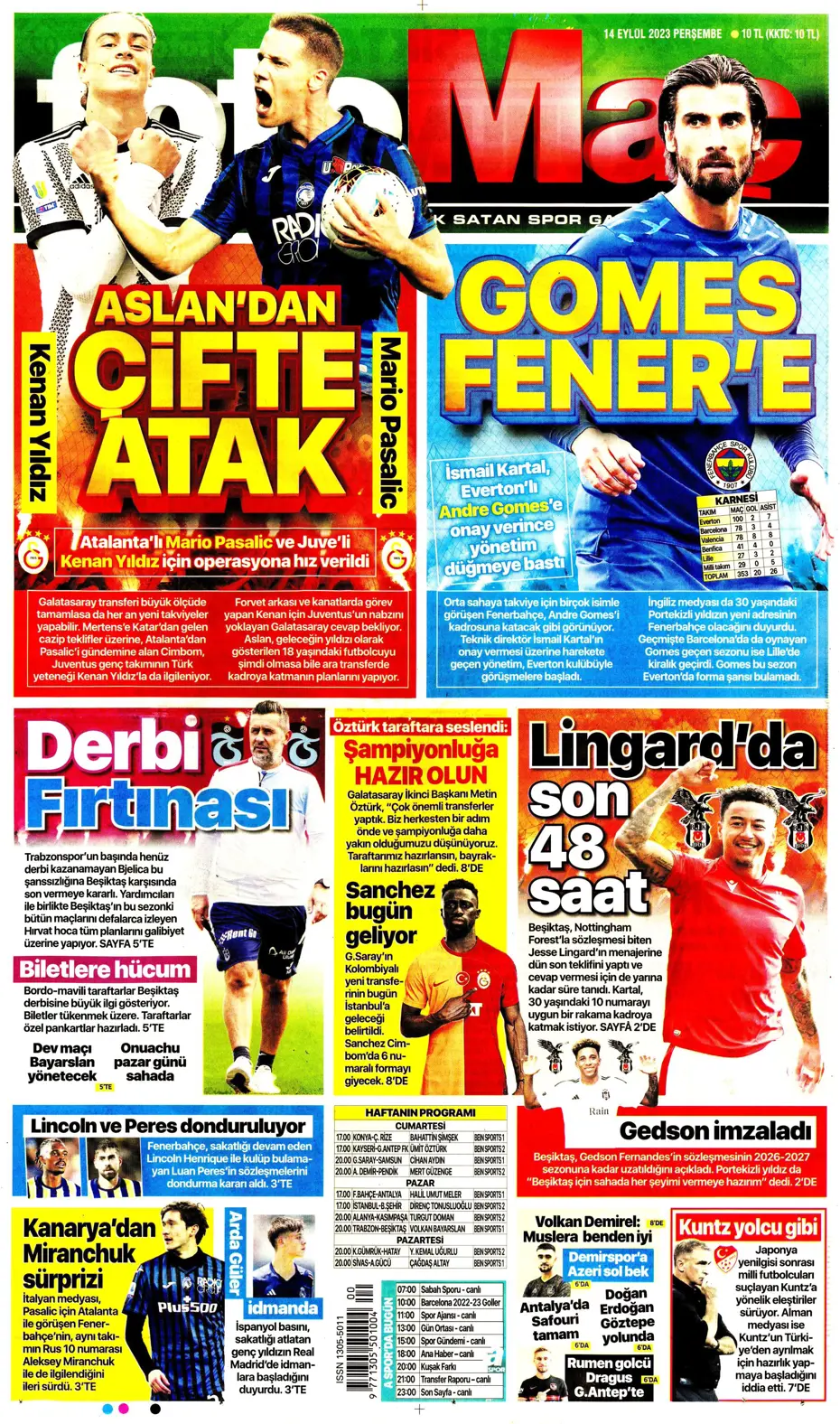 "Andre Gomes'te geri sayım" | Sporun Manşetleri - 9