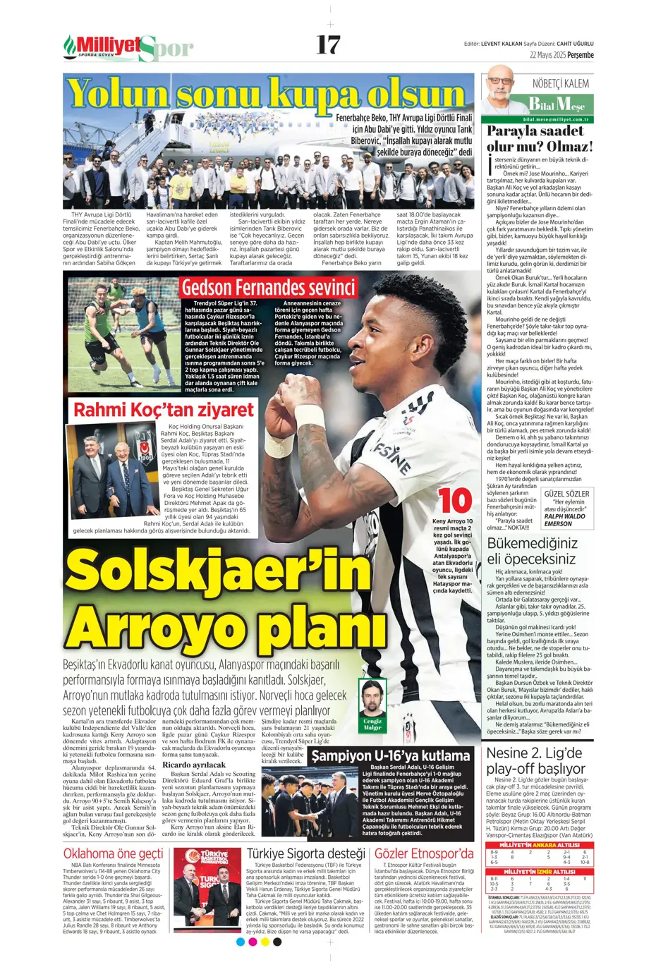 "Aslan Cherki'ye gidiyor" | Sporun manşetleri - 15