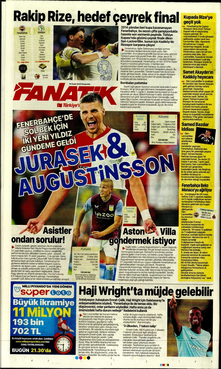 Sporun Manşetleri (19 Ocak 2023) - 7