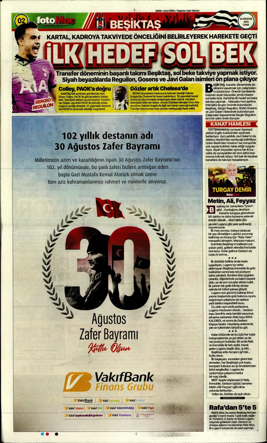 "Galatasaray yönetiminden flaş karar" | Sporun manşetleri (30 Ağustos 2024) - 14 "Galatasaray yönetiminden flaş karar" | Sporun manşetleri (30 Ağustos 2024) - 14