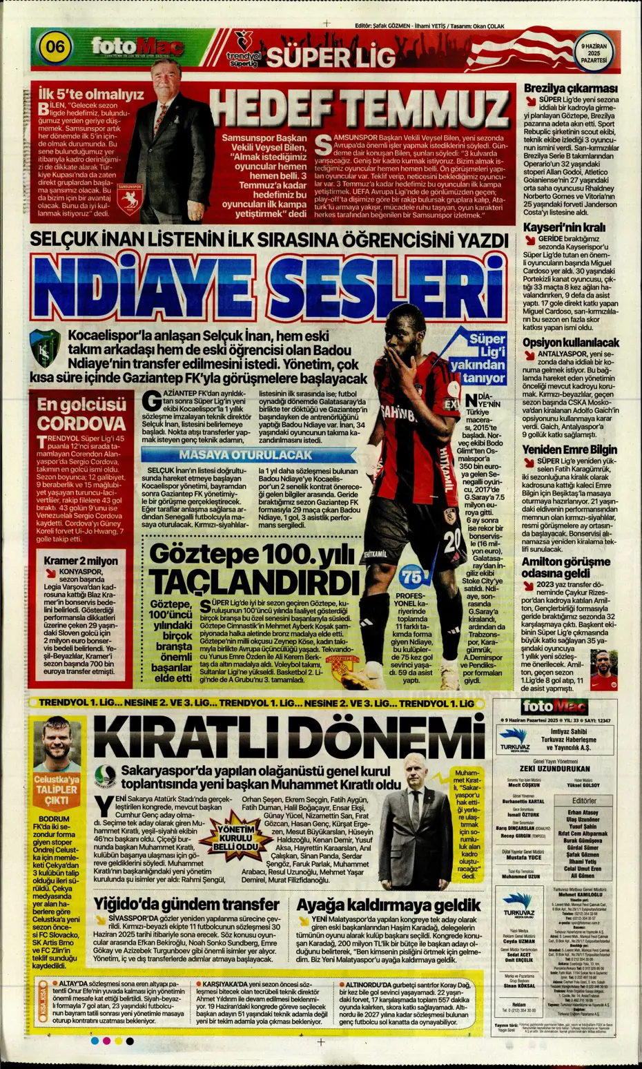 "Hakim Ziyech geri dönüyor" | Sporun manşetleri - 13