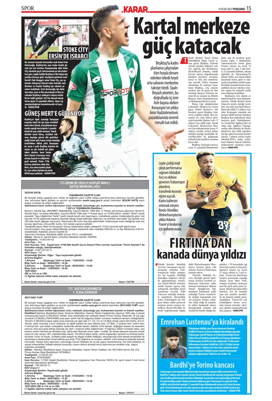 Sporun Manşetleri (19 Ocak 2023) - 16