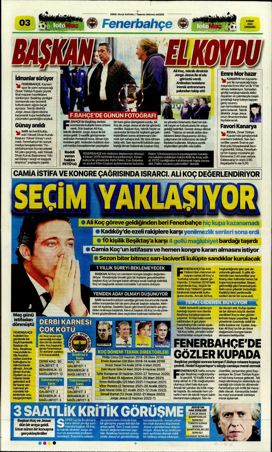 "Dünyada kimse buna penaltı demez" - Sporun manşetleri (5 Nisan 2023) - 10 "Dünyada kimse buna penaltı demez" - Sporun manşetleri (5 Nisan 2023) - 10