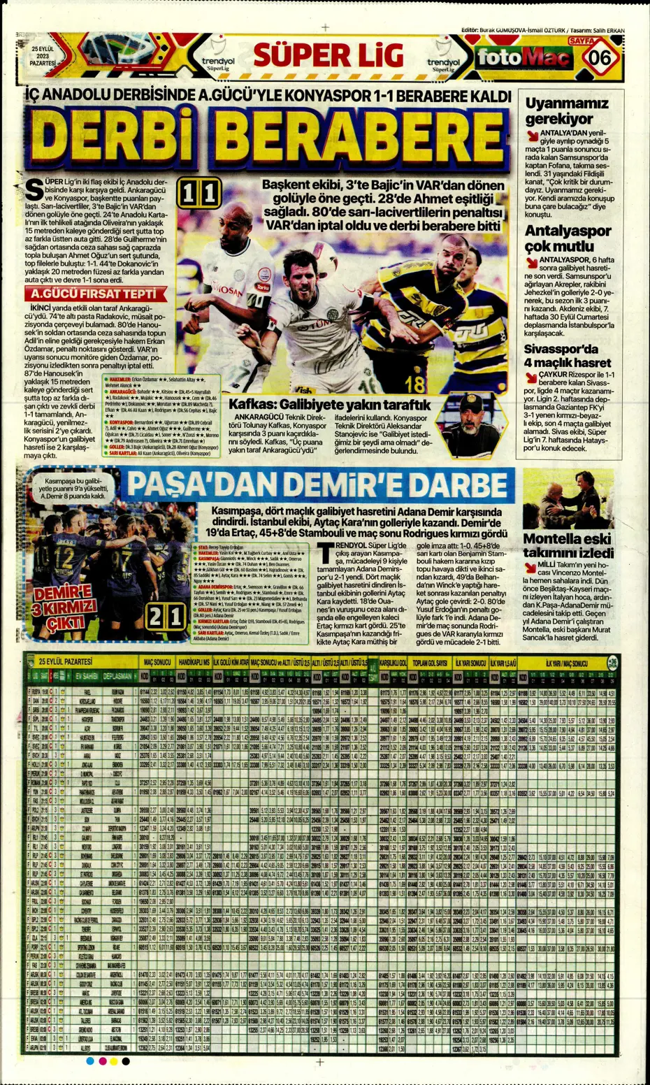 "Hesaplar Kahveci'den" | Sporun manşetleri (25 Eylül 2023) - 17