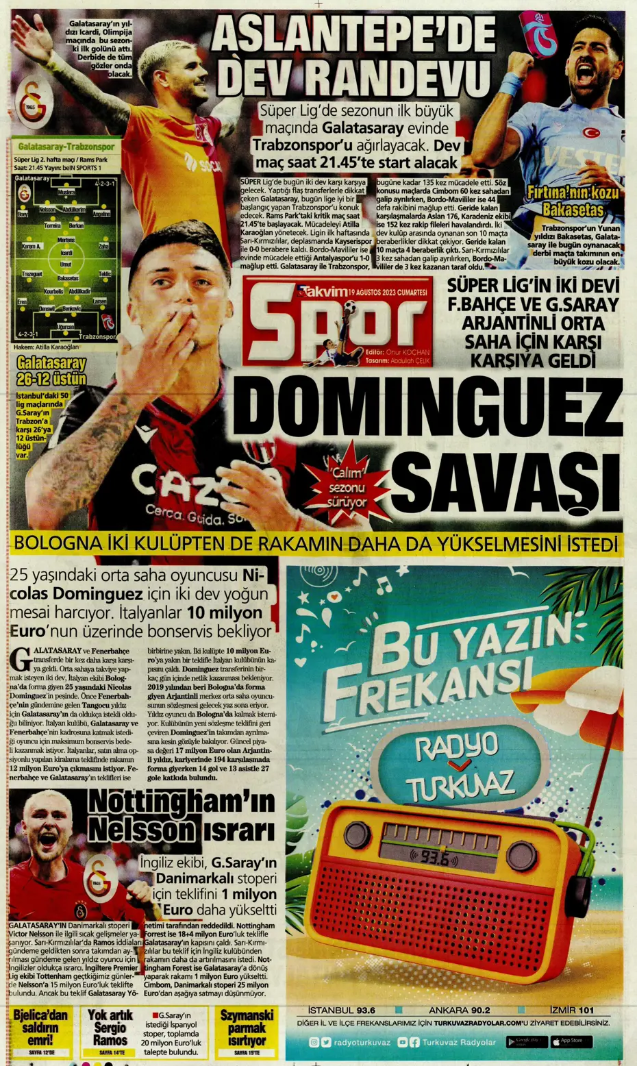 "Ramos'ta büyük kapışma" | Sporun Manşetleri (19 Ağustos 2023) - 36