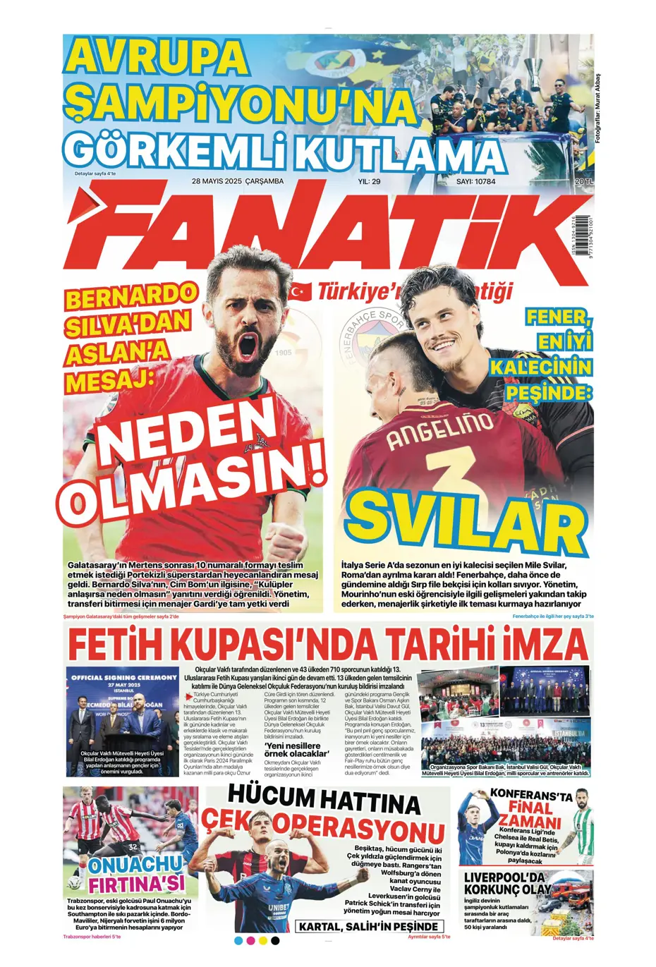 "Bernardo Silva'dan Aslan'a mesaj" | Sporun manşetleri - 3