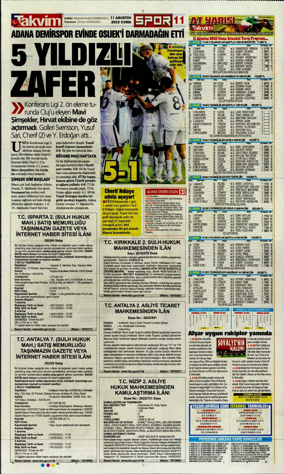 "Cengiz Ünder için yeni görüşme" | Sporun manşetleri (11 Ağustos 2023) - 36 "Cengiz Ünder için yeni görüşme" | Sporun manşetleri (11 Ağustos 2023) - 36