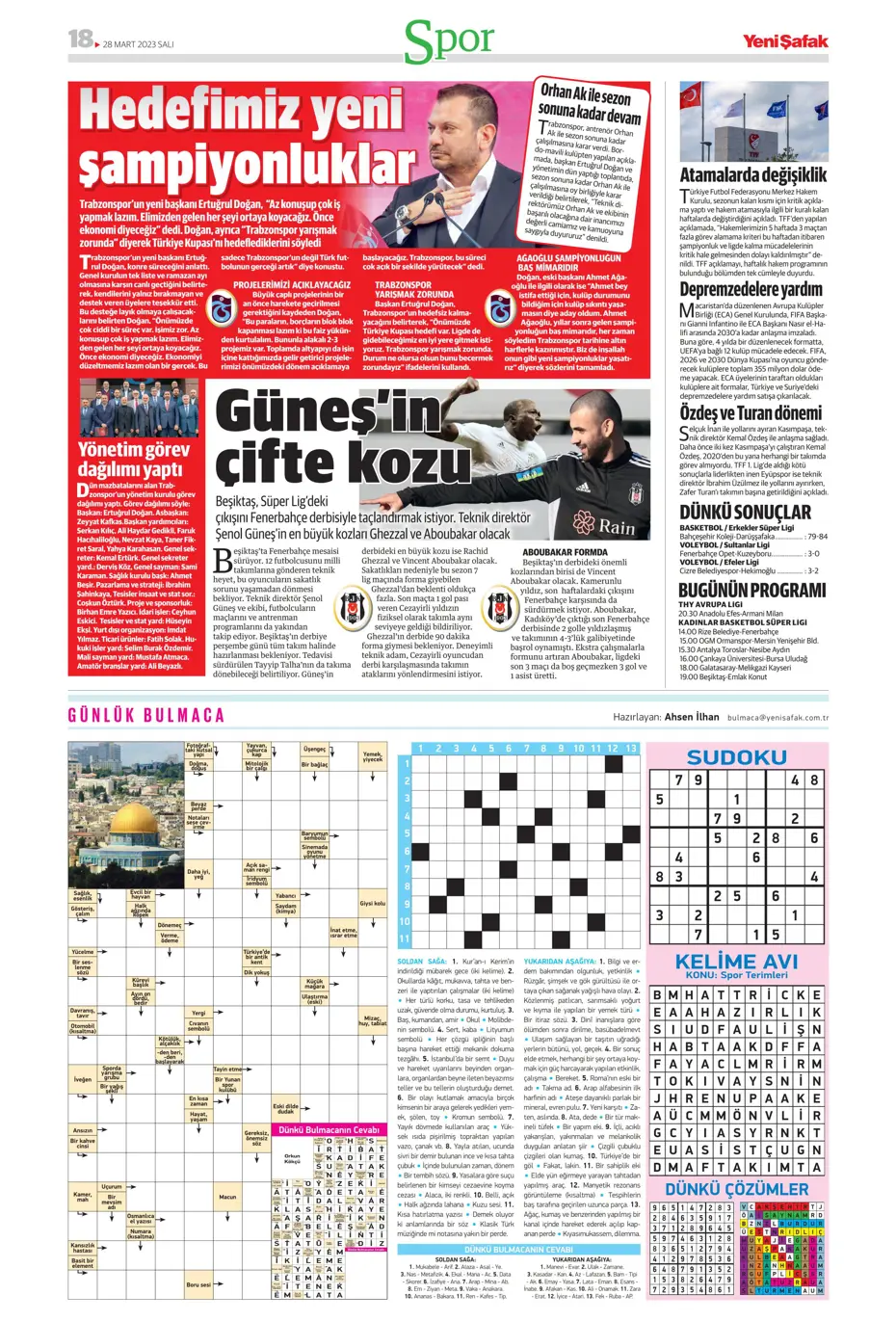 "Vurduğumuz gol olsun" - Sporun manşetleri - 34