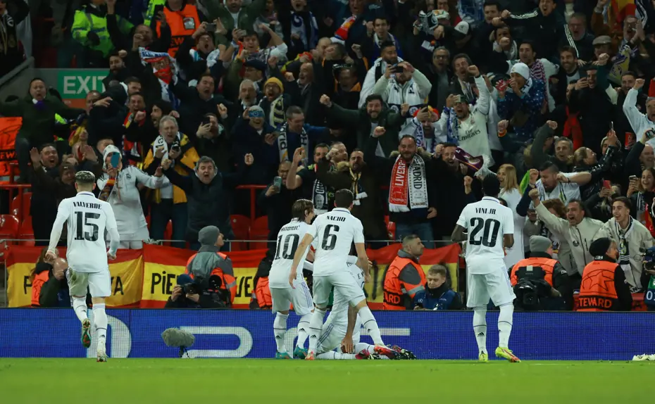 Real Madrid, Liverpool'a karşı geri döndü ve fark attı - 9