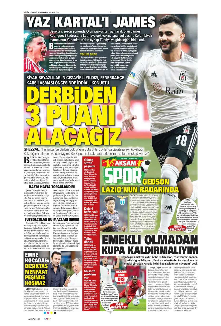 "Dev maçın 11'leri hazır" | Sporun Manşetleri - 2 "Dev maçın 11'leri hazır" | Sporun Manşetleri - 2