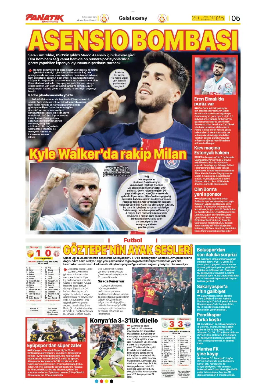 "Galatasaray dünyaca ünlü yıldızı İstanbul'a getiriyor" | Sporun manşetleri - 6 "Galatasaray dünyaca ünlü yıldızı İstanbul'a getiriyor" | Sporun manşetleri - 6