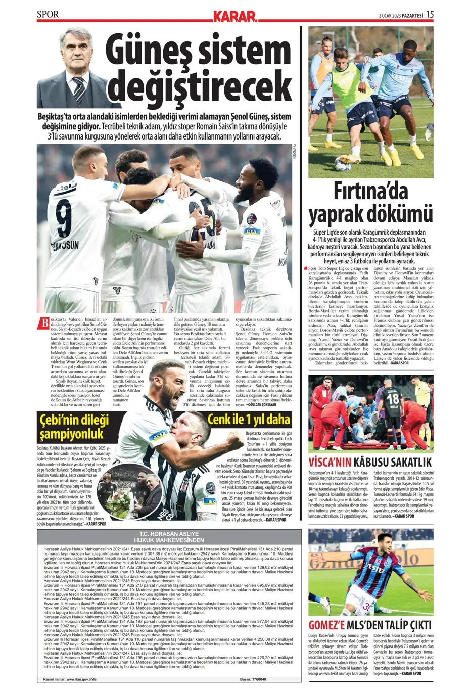 Sporun Manşetleri (2 Ocak 2023) - 14
