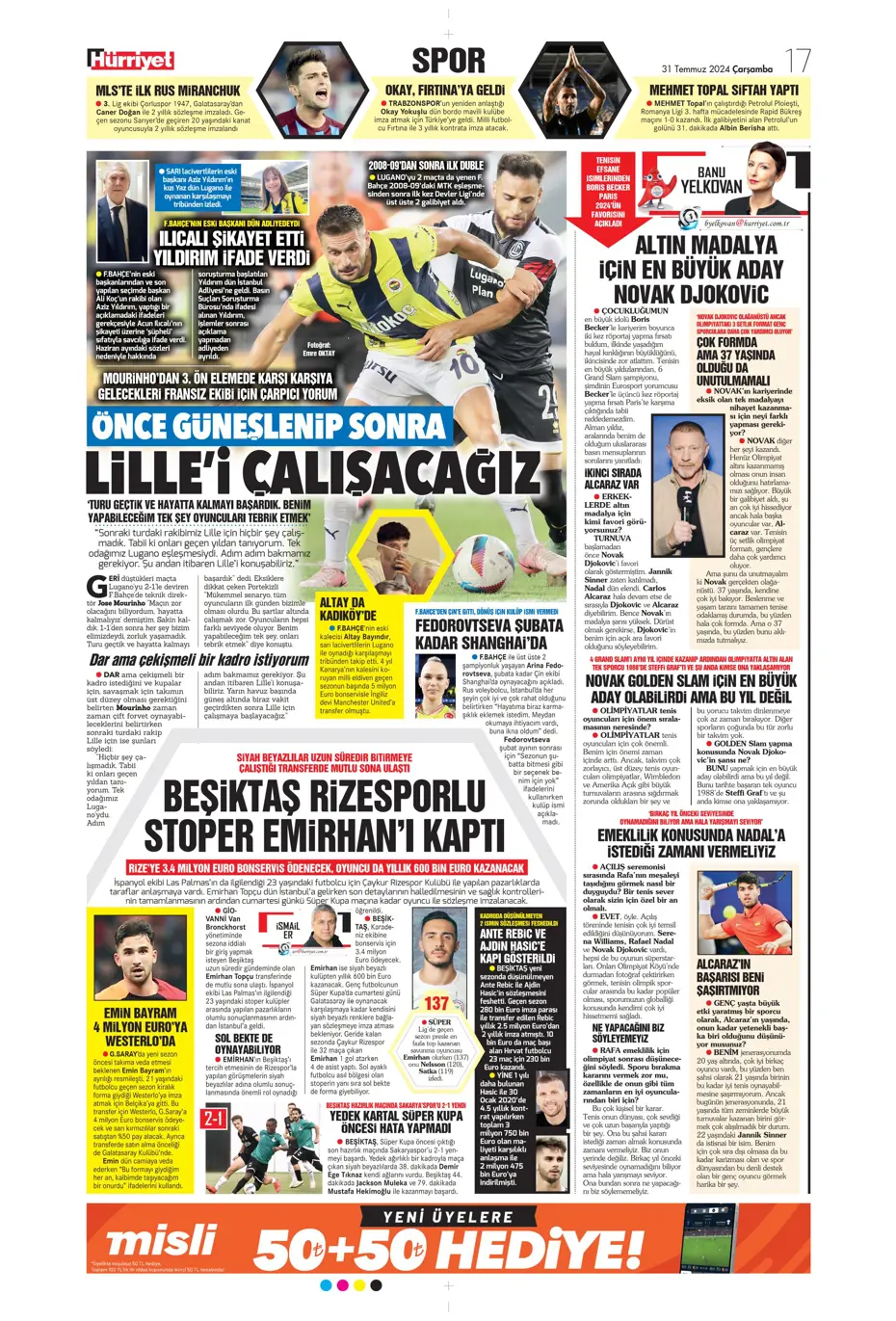 "Galatasaray'da orta sahada kriz var" | Sporun manşetleri - 18