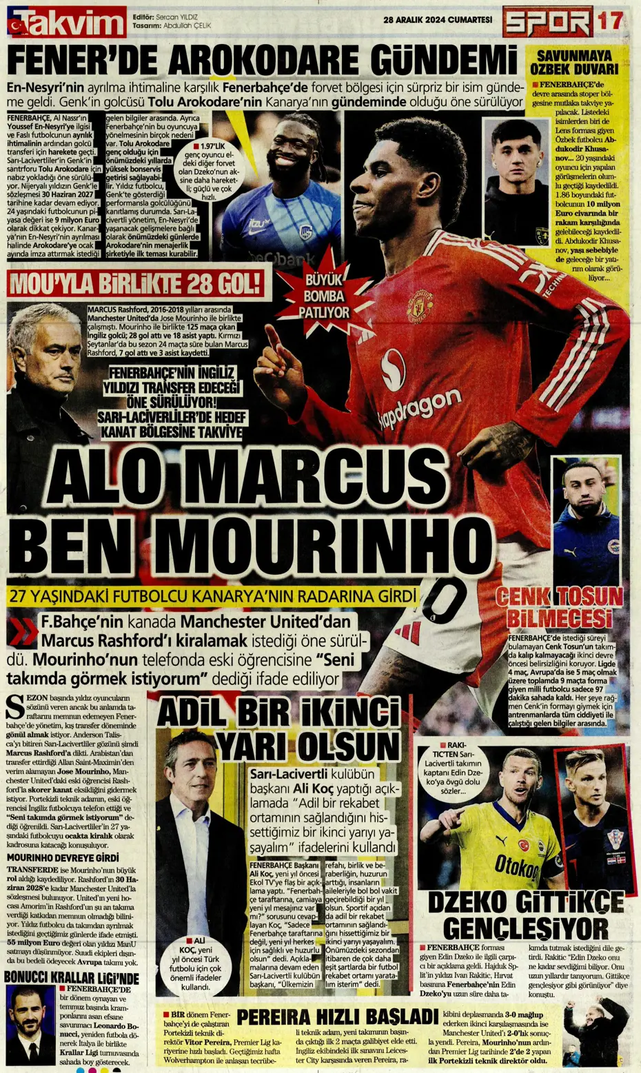 "Ronaldo'nun talebiyle En-Nesyri'ye 40 milyon euro" | Sporun manşetleri - 30