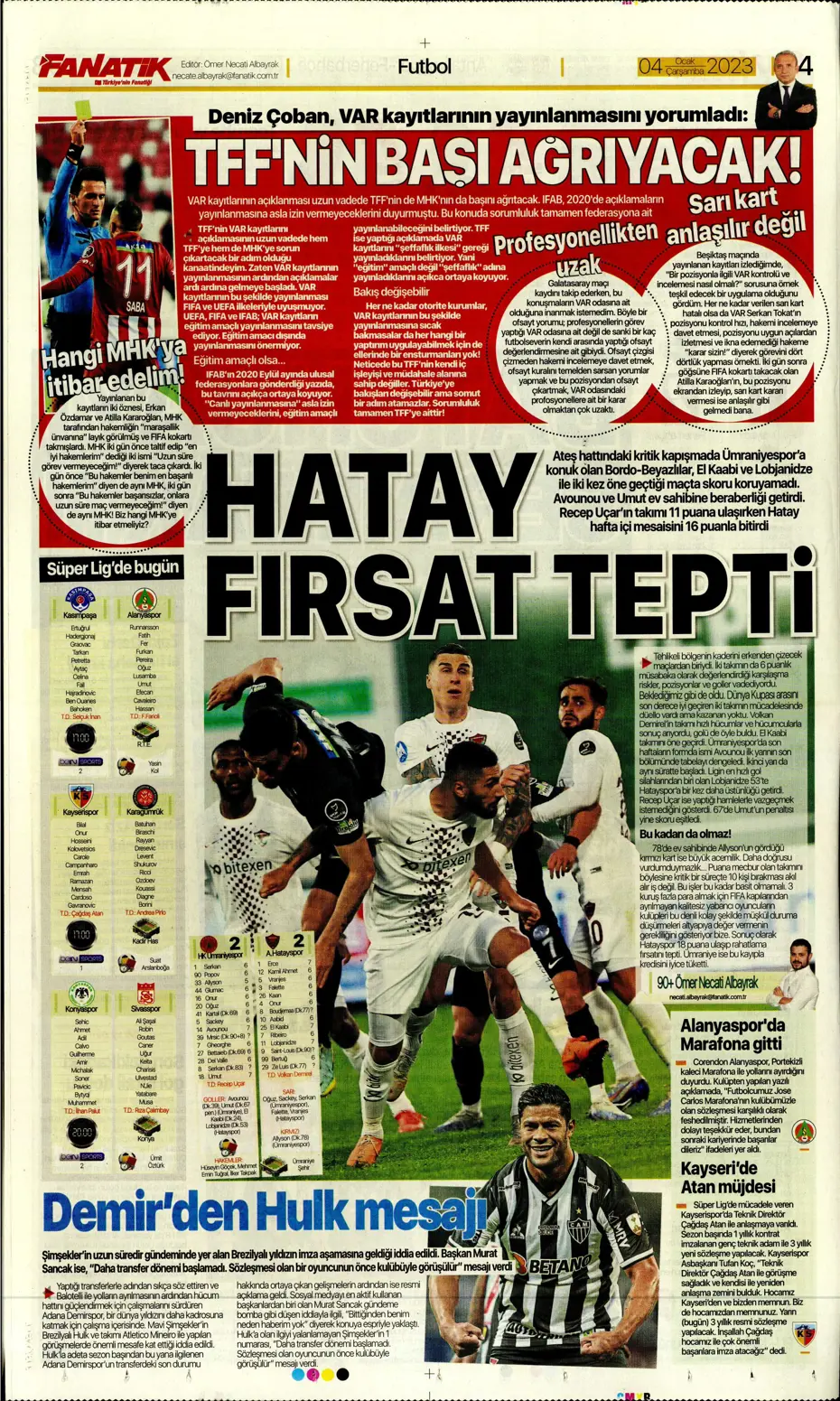 Sporun Manşetleri (4 Ocak 2023) - 7