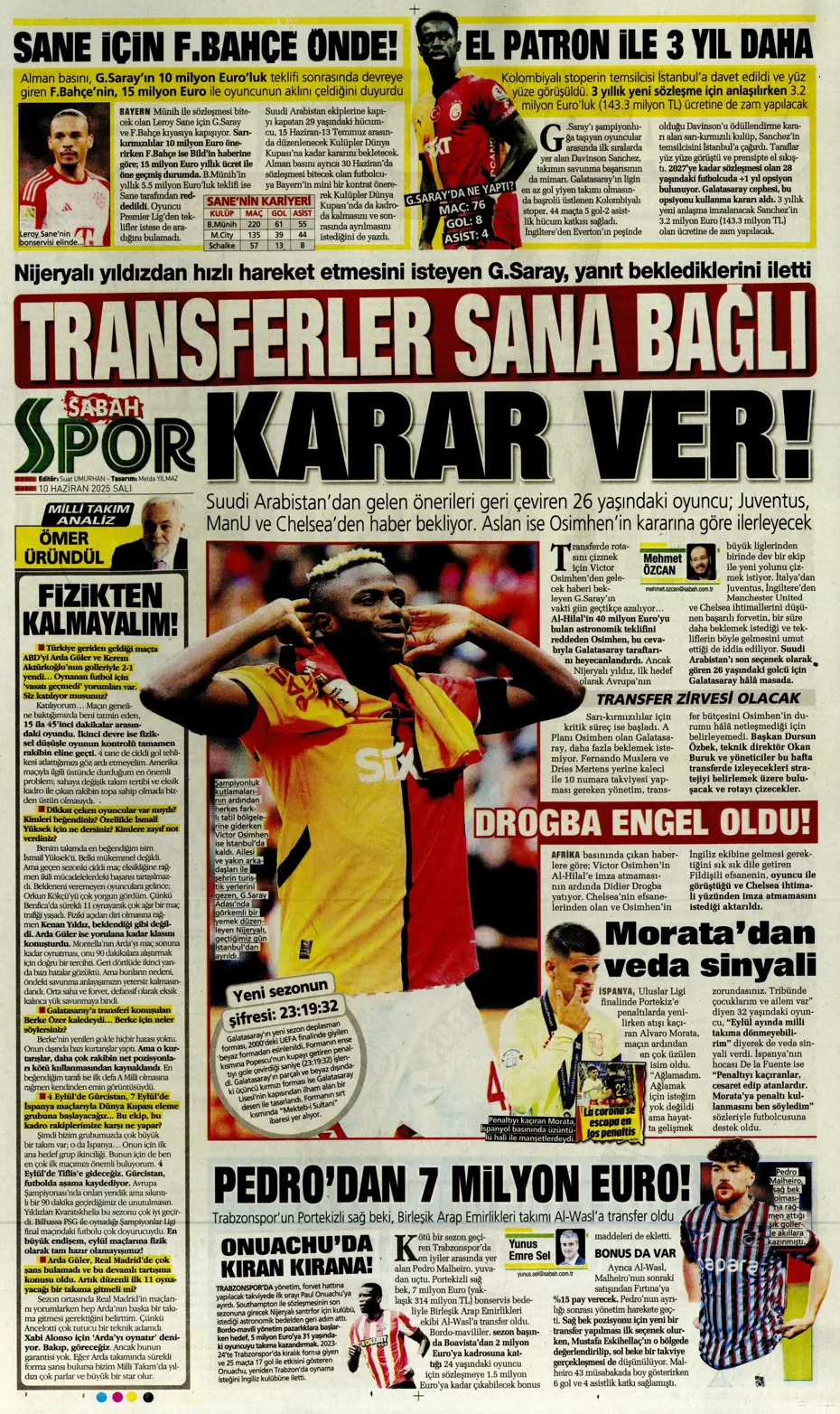 "En-Nesyri ile yılın takası" | Sporun manşetleri - 26