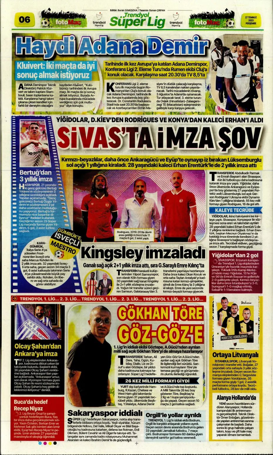 "Fenerbahçe'den gövde gösterisi" | Sporun manşetleri (27 Temmuz 2023) - 19 "Fenerbahçe'den gövde gösterisi" | Sporun manşetleri (27 Temmuz 2023) - 19