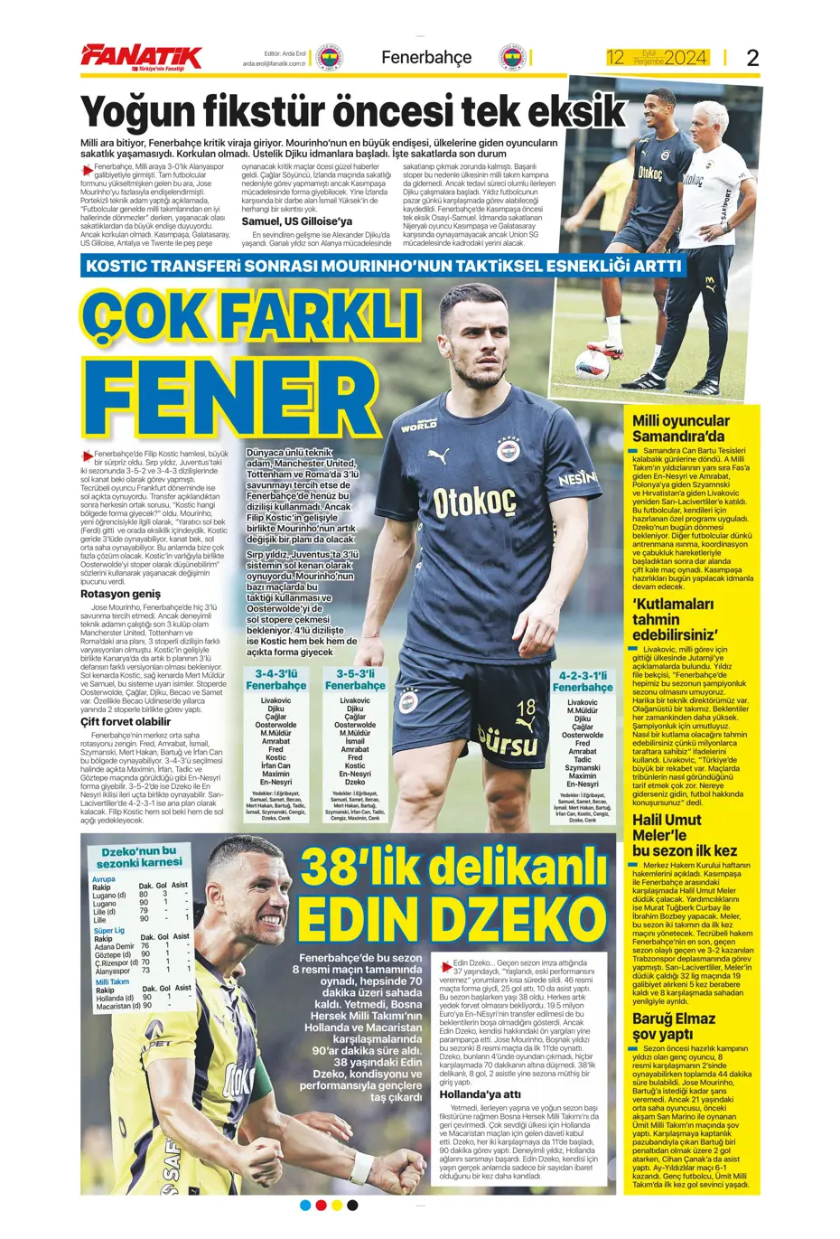 "12 milyon Euro'ya Cim Bom'da" | Sporun manşetleri (12 Eylül 2024) - 2 "12 milyon Euro'ya Cim Bom'da" | Sporun manşetleri (12 Eylül 2024) - 2