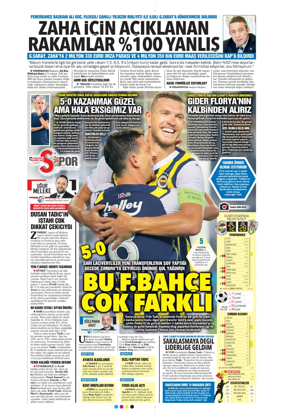"Fenerbahçe'den gövde gösterisi" | Sporun manşetleri (27 Temmuz 2023) - 21 "Fenerbahçe'den gövde gösterisi" | Sporun manşetleri (27 Temmuz 2023) - 21