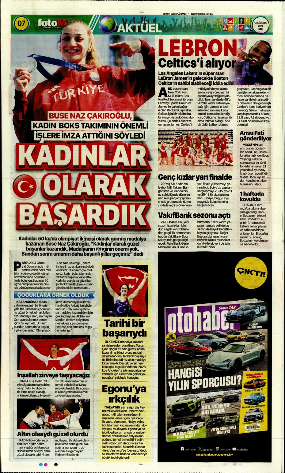 "Szymanski'ye 27 milyon euroluk teklif" | Sporun manşetleri - 13