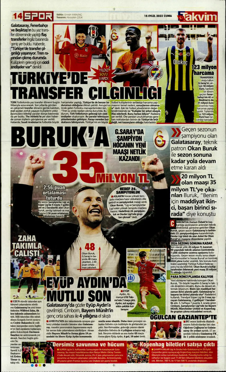 "Kartal'da Xeka seferberliği" | Sporun Manşetleri - 29