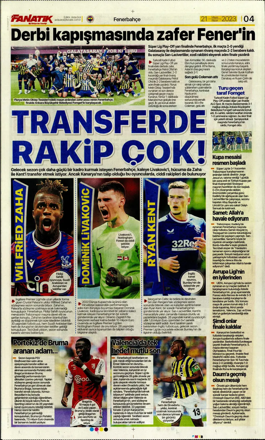 "Mauro Icardi ile 23. şampiyonluğa" Günün spor manşetleri (21 Mayıs 2023) - 5 "Mauro Icardi ile 23. şampiyonluğa" Günün spor manşetleri (21 Mayıs 2023) - 5