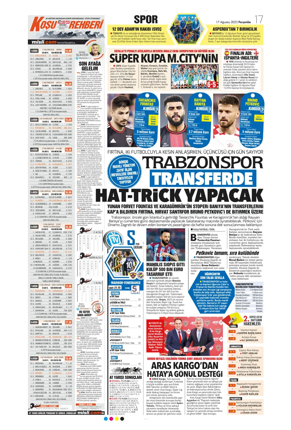 "Anderson Talisca için yoğun mesai" | Sporun Manşetleri - 18