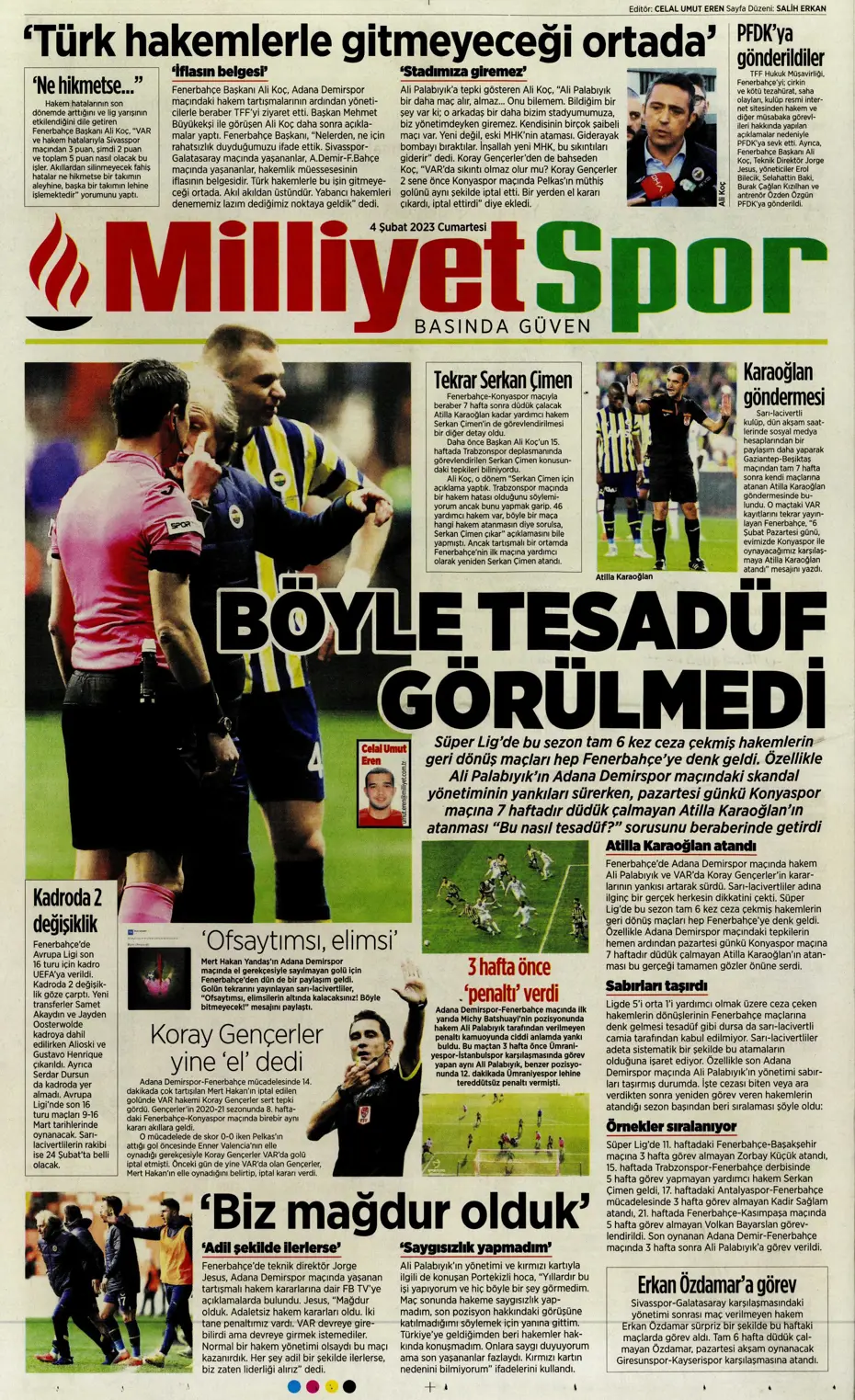 Sporun Manşetleri (4 Şubat 2023) - 24