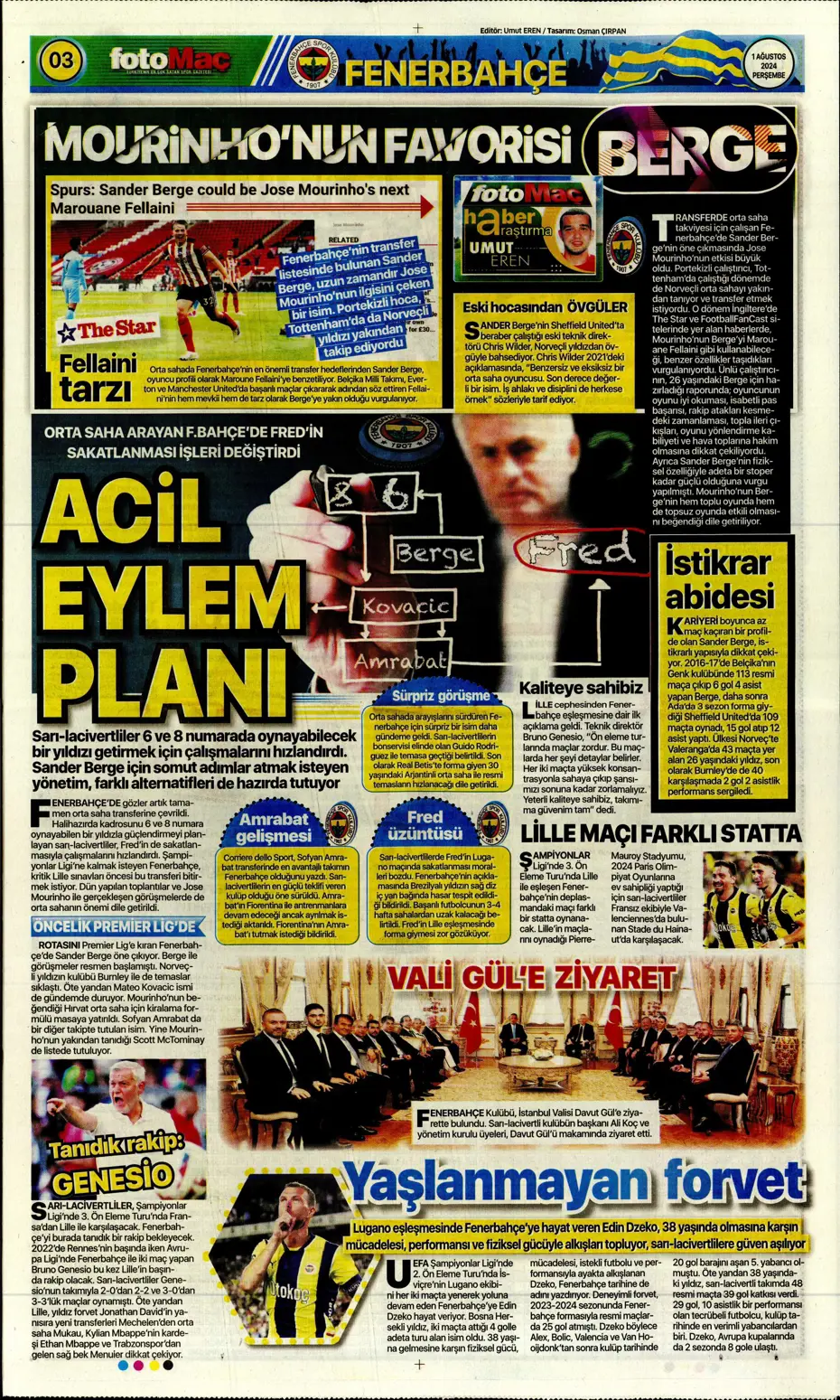 "McTominay Aslan oluyor" | Sporun manşetleri (1 Ağustos 2024) - 11 "McTominay Aslan oluyor" | Sporun manşetleri (1 Ağustos 2024) - 11