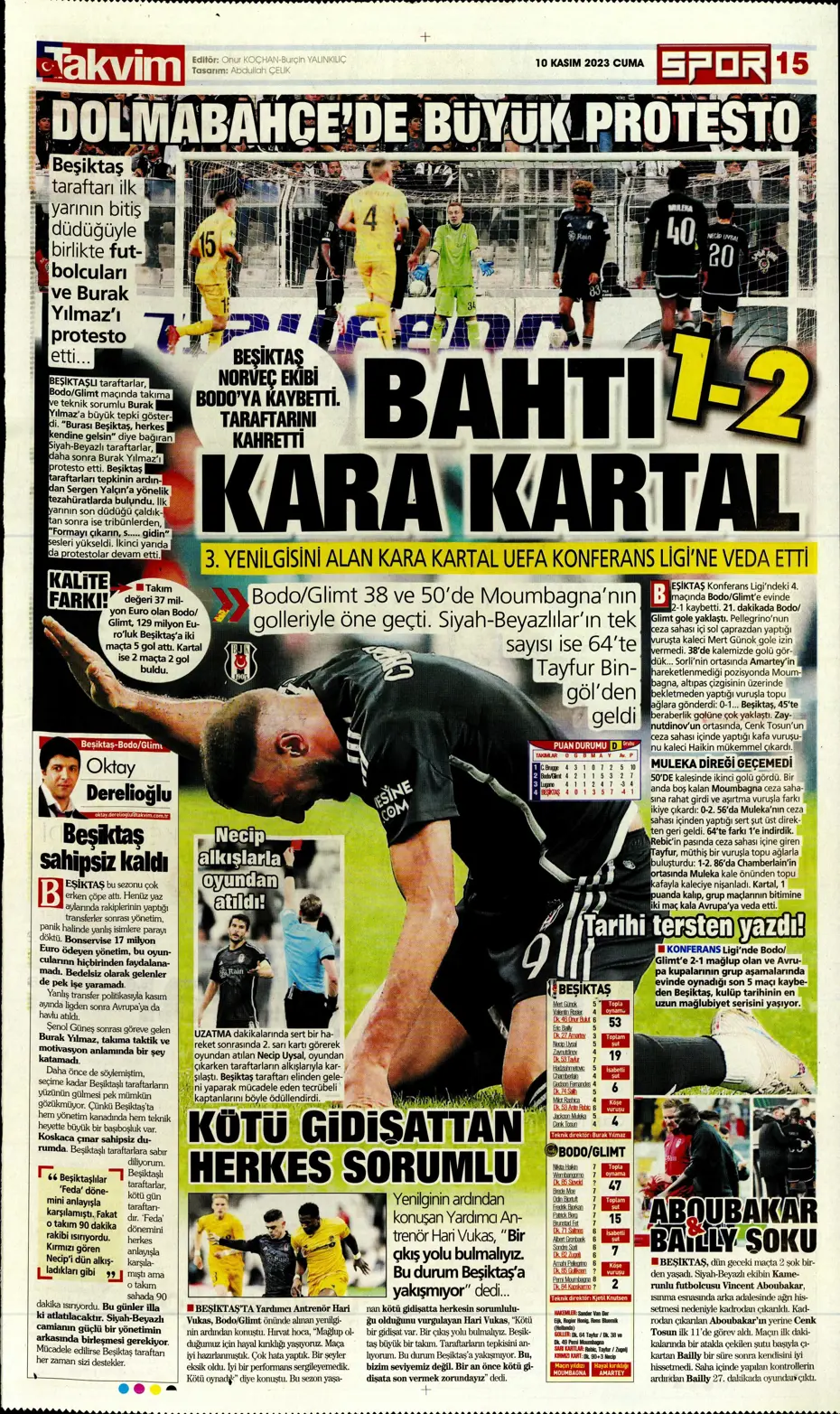 "Antonio Nobre'den skandal cevap" | Sporun manşetleri (10 Kasım 2023) - 37